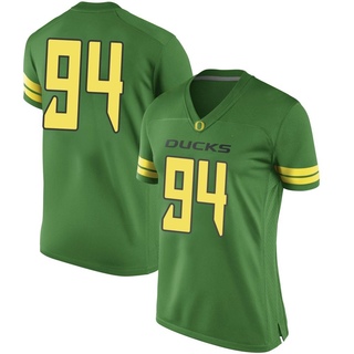 Sua'ava Poti Game Green Women's Oregon Ducks Football Jersey