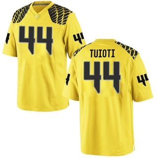 Teitum Tuioti Game Gold Youth Oregon Ducks Football Jersey