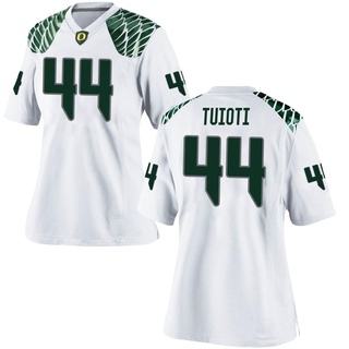 Teitum Tuioti Game White Women's Oregon Ducks Football Jersey