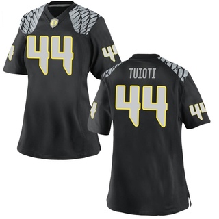 Teitum Tuioti Replica Black Women's Oregon Ducks Football Jersey