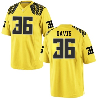 Timon Davis Game Gold Youth Oregon Ducks Football Jersey