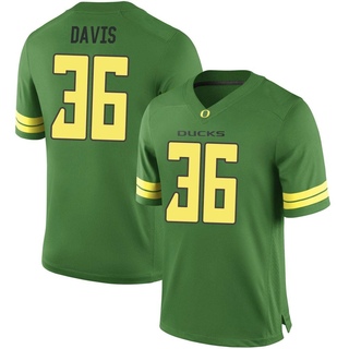 Timon Davis Game Green Men's Oregon Ducks Football Jersey