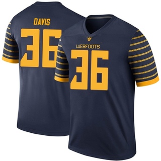 Timon Davis Legend Navy Men's Oregon Ducks Football Jersey