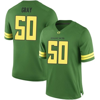 Tionne Gray Game Green Men's Oregon Ducks Football Jersey