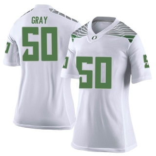 Tionne Gray Limited White Women's Oregon Ducks Football Jersey