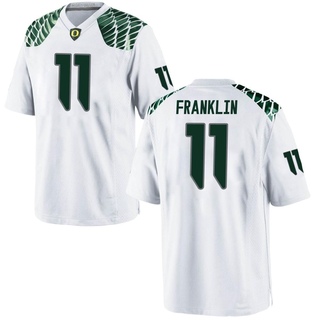 Troy Franklin Game White Men's Oregon Ducks Football Jersey