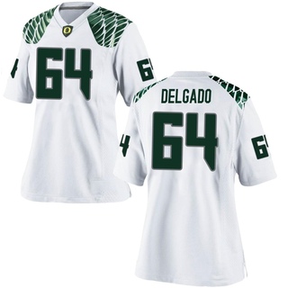 Ty Delgado Game White Women's Oregon Ducks Football Jersey