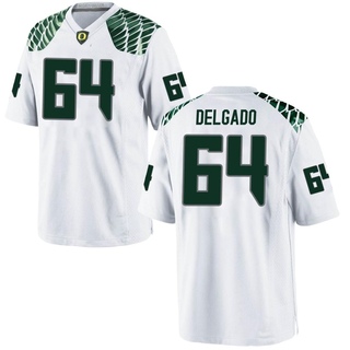 Ty Delgado Replica White Youth Oregon Ducks Football Jersey