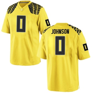 Tysheem Johnson Game Gold Men's Oregon Ducks Football Jersey