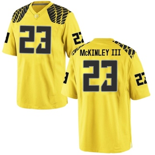 Verone McKinley III Game Gold Men's Oregon Ducks Football Jersey