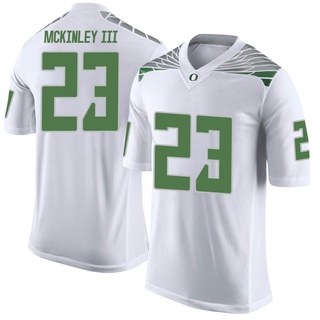 Verone McKinley III Limited White Men's Oregon Ducks Football Jersey