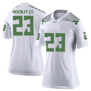 Verone McKinley III Limited White Women's Oregon Ducks Football Jersey