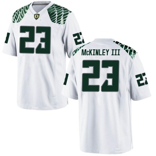 Verone McKinley III Replica White Youth Oregon Ducks Football Jersey