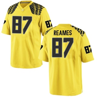 Von Reames Game Gold Men's Oregon Ducks Football Jersey