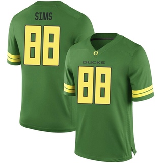 Xadavien Sims Game Green Youth Oregon Ducks Football Jersey