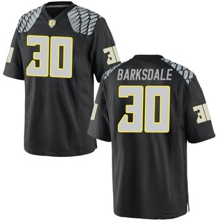 Xavier Barksdale Game Black Men's Oregon Ducks Football Jersey