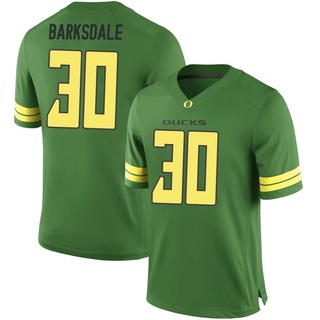 Xavier Barksdale Game Green Men's Oregon Ducks Football Jersey