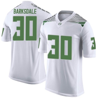 Xavier Barksdale Limited White Men's Oregon Ducks Football Jersey