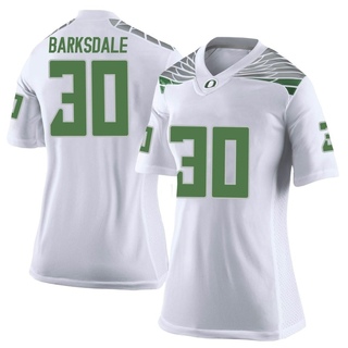 Xavier Barksdale Limited White Women's Oregon Ducks Football Jersey